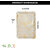 Aurka Melamine Rectangle Serving Tray (603, Golden  White Small, Pack of 3)  Durable  Easy to Clean