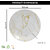 Aurka Melamine 10.5 Inch Full-Size Dinner Plates - Golden  White, Set of 2, Durable  Stylish