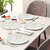 Aurka Melamine 10.5 Inch Full-Size Dinner Plates - Golden  White, Set of 2, Durable  Stylish