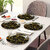 Aurka Melamine 10.5 Inch Full-Size Dinner Plates - Black  Gold, Set of 2, Durable  Stylish