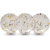 Aurka Melamine 10.5 Inch Full-Size Dinner Plates - White Base, Golden  Black, Set of 3, Durable  Stylish