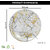 Aurka Melamine 10.5 Inch Full-Size Dinner Plates - White Base, Golden  Black, Set of 3, Durable  Stylish