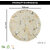 Ariya Melamine 12 Inch Dinner Plates - White Base, Golden & Black, Set of 3 | Durable, Lightweight & Easy to Clean