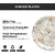 Ariya Melamine 11 Inch Dinner Plates - White Base, Golden & Black, Set of 2 | Durable, Lightweight & Easy to Clean