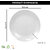 Globenox Melamine 10.5 Inch Dinner Plates - White, Set of 4  Stylish, Break-Resistant  Easy to Clean