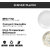 Globenox Melamine 10.5 Inch Dinner Plates - White, Set of 4  Stylish, Break-Resistant  Easy to Clean