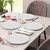 Globenox Melamine 10.5 Inch Dinner Plates - White, Set of 4  Stylish, Break-Resistant  Easy to Clean