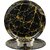Globenox Melamine 12 Inch Dinner Plates - Black  Gold, Set of 2  Stylish, Break-Resistant  Easy to Clean