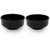 Globenox Melamine Soup Bowl - Black, Pack of  2  Durable, Easy to Clean  Perfect for Soup, Cereal  Snacks