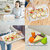 Globenox Melamine M15 Small Rectangle Serving Tray - Pack of 2  Traditional Print, Durable  Easy to Clean