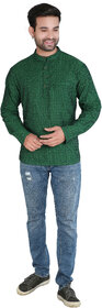Ecostyle woven long sleeve mens short kurta