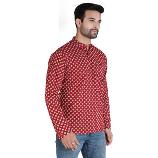 Ecostyle pure Cotton long sleeve men's short kurta