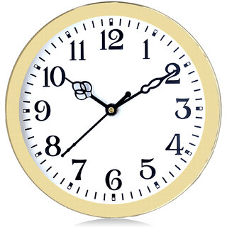                      Shrijay Round Shape Analog Wall Clock 21cm X 21cm                                              