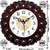 Shrijay Round Shape Analog Wall Clock 21cm X 21cm