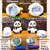 Mount Emporium Panda Night Lamp Cute Kids Bedroom Lamp Multicolor Silicone Touch Control Tabletop Indoor Decoration