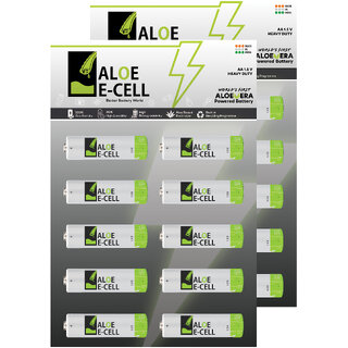 ALOE ECELL AA Batteries (Pack of 20) 10X2