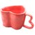 Rare Planet Handcrafted Pink Heart-Shaped Ceramic Mug Pack of 1