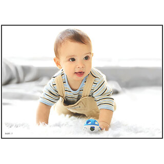 Smart Books Publishers Baby Poster - 13x19 Inch Cute Baby Wall Art on 300 GSM Waterproof Glossy Paper | Perfect for Pregnant Women & Nursery Decor