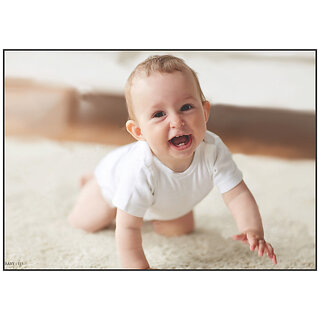                       Smart Books Publishers Baby Poster  Adorable Wall Art for Expecting Moms | 300 GSM Glossy, Waterproof & Laminated | Perfect Size 13x19 Inch for Nursery Dcor                                              
