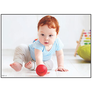 Adorable Baby Poster - Perfect for Pregnant Women by Smart Books Publishers | 300 GSM Glossy, Waterproof, and Laminated | 13x19 Inch | Cute Baby Photos for Your Nursery Wall