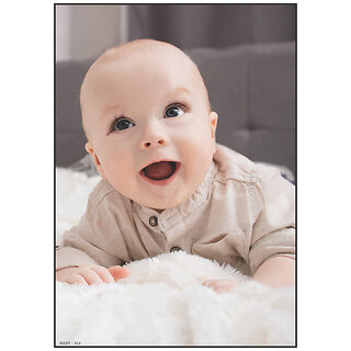                       Cute Baby Poster for Pregnant Women - Smart Books Publishers - 13x19 Inch - High Quality 300 GSM Glossy Non-Tearable Paper - Water-Proof & Laminated - Perfect for Baby Rooms                                              