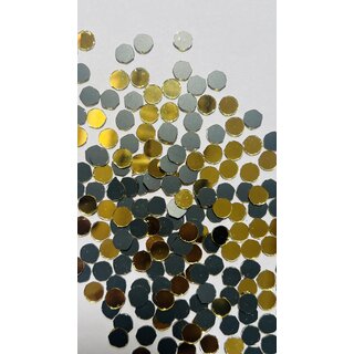                       Golden Raguler Shape Mirrror 8mm 800Piece in 100gram Lippan Art Mandala Art,                                              