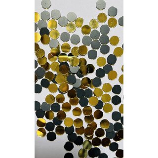                       Golden Raguler Shape Mirrror 10mm 550Piece in 100gram Craft Art And Beads Art,                                              