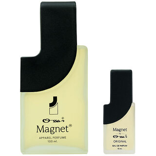                       Ossa Magnet Classic Apparel Perfume 100ml And Magnet Original EDP 15ml Long Lasting Unisex Perfume Combo (Pack Of 2)                                              