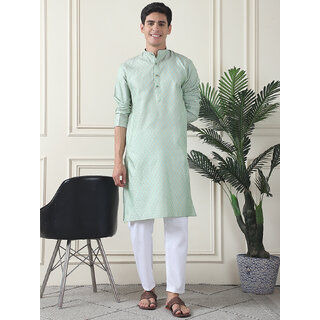 Men's Jacquard Print Regular Kurta Men's Jacquard Print Regular Kurta