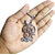 Murugan OM Vel Key Chain Lord Muruga Tamil Om Text Metal Key chain For Men and Women