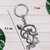 Murugan OM Vel Key Chain Lord Muruga Tamil Om Text Metal Key chain For Men and Women