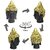 Buddha Head Statue  Black and Gold color Head Budhha Handcrafted Resin Decorative Sculpture for Home Garden  Meditation  Peaceful Zen Decor for Spiritual Living Spaces Brings SuccessPeace in Home