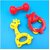 Multi Colored Baby Rattle Toys for Kids | Set of 3 Pcs | Sensory Development Infant Toys | Rattle Set for Babies | Colorful Teething Rattle for Babies | Grip & Coordination Baby Toy