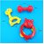 Multi Colored Baby Rattle Toys for Kids | Set of 3 Pcs | Sensory Development Infant Toys | Rattle Set for Babies | Colorful Teething Rattle for Babies | Grip & Coordination Baby Toy