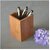 Simple Cherry Pen Holder/Wood Pen Display/Cherry Wood Stylus Holder/Modern Fountain Pen Stand/Wood Desk Organizer/Pencil Holder