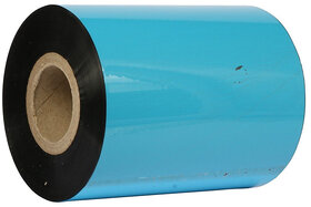 LABELKART   110mm x 300 Meter Wash Care Ribbon  Premium Wax Grade | Black Ink | For Barcode & Label Printers | 1-Inch Core | Thermal Transfer Ribbon for Fabric, Garments & Wash Labels