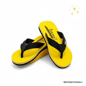 MyChetan Yellow Stylish Slipper for Men