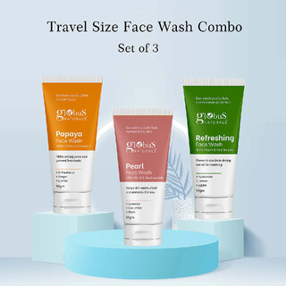 Globus Naturals Pearl Potato Refreshing Face Wash Combo Set of 3 50gm Globus Naturals Pearl Potato Refreshing Face Wash Combo Set of 3 50gm