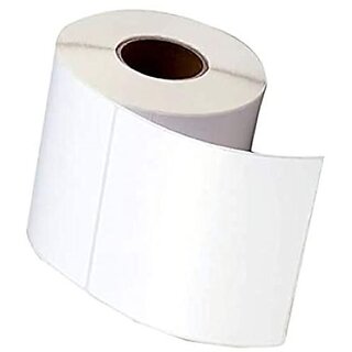 LABELKART   38x50mm 2UP Chromo Label Roll  2000 Glossy Labels | Hot Melt Adhesive | 1-Inch Core | Barcode, Inventory, Product & Price Stickers