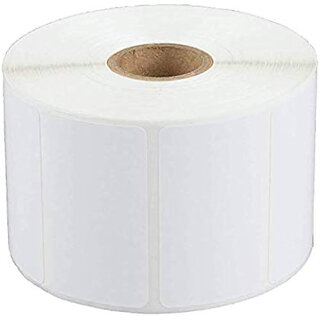 LABELKART   75x25mm 1UP Polyester Label Roll  2000 High-Durability Thermal Transfer Labels | Tear, Water & Heat Resistant | 1-Inch Core | Outside Rewind | Hot Melt Adhesive