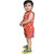 Kid Kupboard Cotton Baby Boys T-Shirt and Short Set, Red, Sleeveless, 2-3 Years KIDS7472