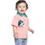 Kid Kupboard Cotton Baby Boys T-Shirt, Pink/Green, Half-Sleeves, 2-3 Years KIDS7481