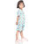 Kid Kupboard Cotton Girls T-Shirt and Short Set, Light Blue, Half-Sleeves, 5-6 Years KIDS7501