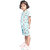 Kid Kupboard Cotton Girls T-Shirt and Short Set, Light Blue, Half-Sleeves, 5-6 Years KIDS7501