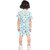 Kid Kupboard Cotton Girls T-Shirt and Short Set, Light Blue, Half-Sleeves, 5-6 Years KIDS7501