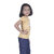 Kid Kupboard Cotton Girls T-Shirt, Bright Yellow, Half-Sleeves, 6-7 Years KIDS7514