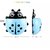 ANGEL INFINITE Plastic Ladybug Insect Wall Mount Toothbrush Holder Bathroom Iteam Organizer Brush Holder For Kids (Pack of 2 Blue)