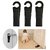 Door Stopper for Home Fapiwen 3Pcs Non-Slip Door Wedges Baby Safety Wedge with Rubber Hook Door Stop Stoppers Block Wedge Doorstops for Home Office Warehouses Classrooms (Black)