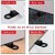 Door Stopper for Home Fapiwen 3Pcs Non-Slip Door Wedges Baby Safety Wedge with Rubber Hook Door Stop Stoppers Block Wedge Doorstops for Home Office Warehouses Classrooms (Black)