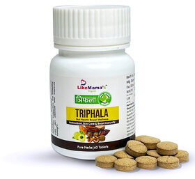 LikeMama's Organic Triphala Tablets 500mg 60 Tablets